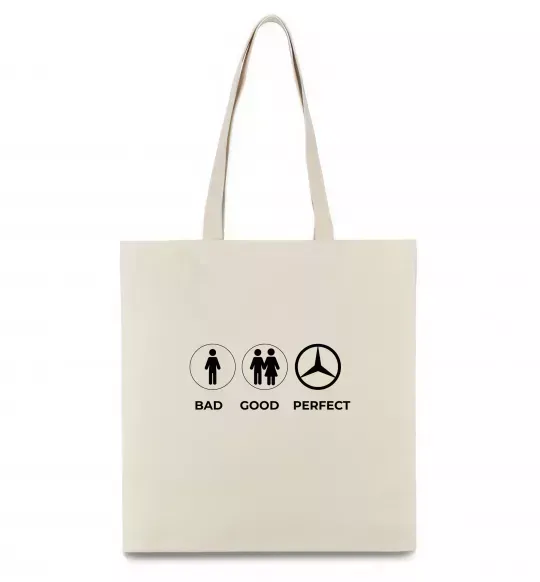 Еко-сумка Good Perfect Mercedes Бежевий фото