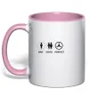 Чашка с цветной ручкой Good Perfect Mercedes Нежно розовый фото