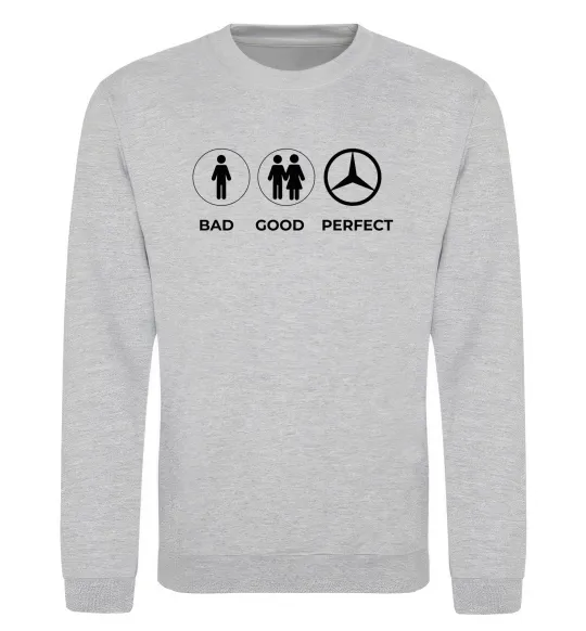 Світшот Good Perfect Mercedes Сірий меланж фото