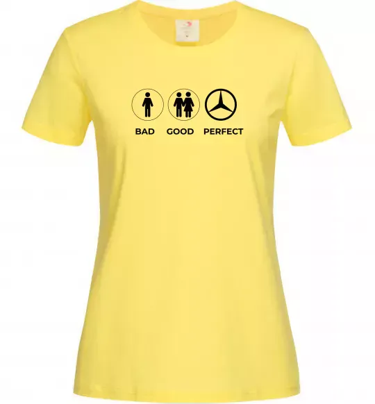 Женская футболка Good Perfect Mercedes Лимонный фото