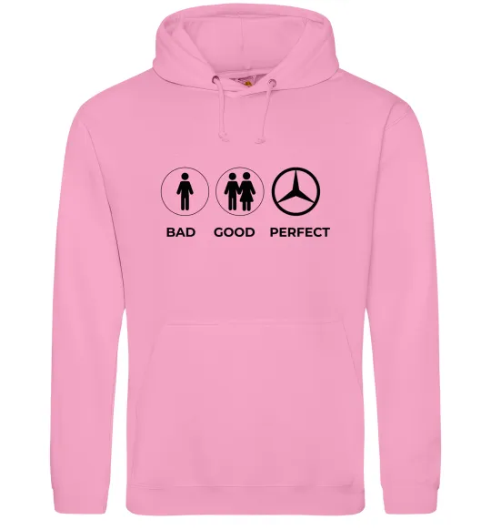 Мужская толстовка (худи) Good Perfect Mercedes Розовый фото