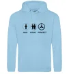 Женская толстовка (худи) Good Perfect Mercedes Голубой фото