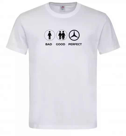 Мужская футболка Good Perfect Mercedes Белый фото