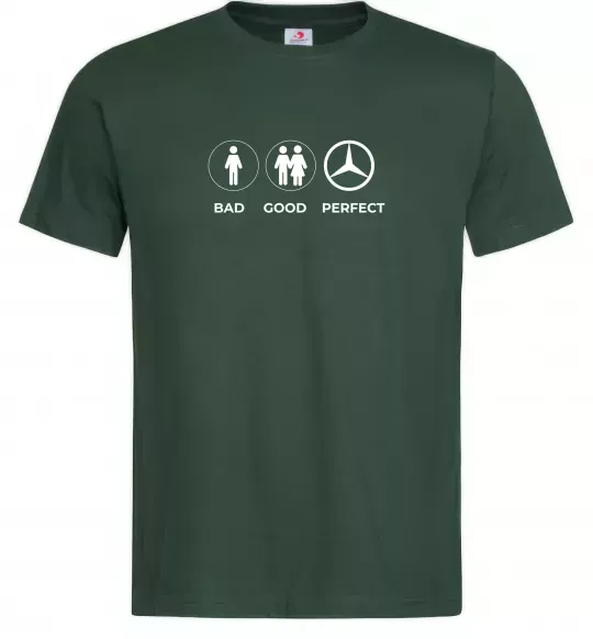 Мужская футболка Good Perfect Mercedes Темно-зеленый фото