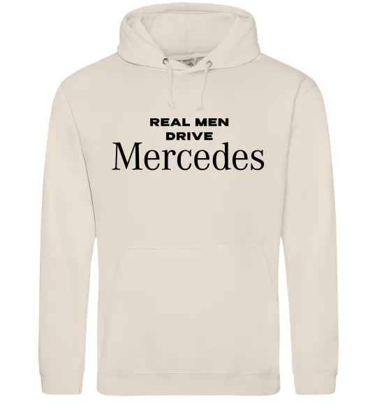 Мужская толстовка (худи) Real men drive Mercedes Таш фото