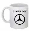 Чашка керамічна I love my Mercedes Білий фото