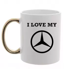 Чашка с цветной ручкой