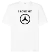 Футболка Оверсайз I love my Mercedes Белый фото
