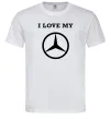 Мужская футболка I love my Mercedes Белый фото