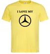 Мужская футболка I love my Mercedes Лимонный фото