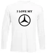 Лонгслів I love my Mercedes Білий фото