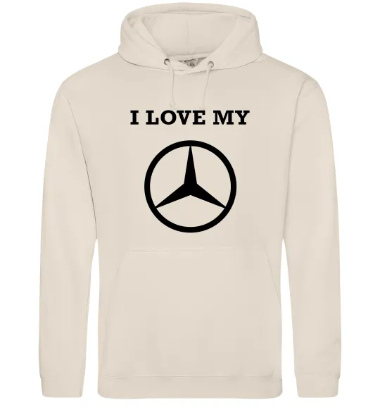 Мужская толстовка (худи) I love my Mercedes Таш фото