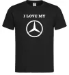 Мужская футболка I love my Mercedes Черный фото