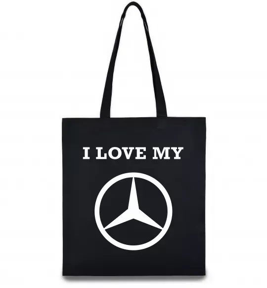 Эко-сумка I love my Mercedes Черный фото