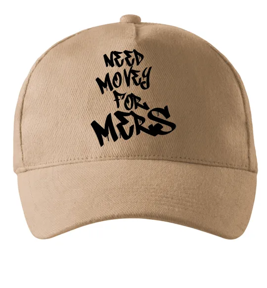 Кепка Need money for Mers Песочный фото