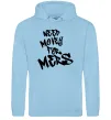 Мужская толстовка (худи) Need money for Mers Голубой фото