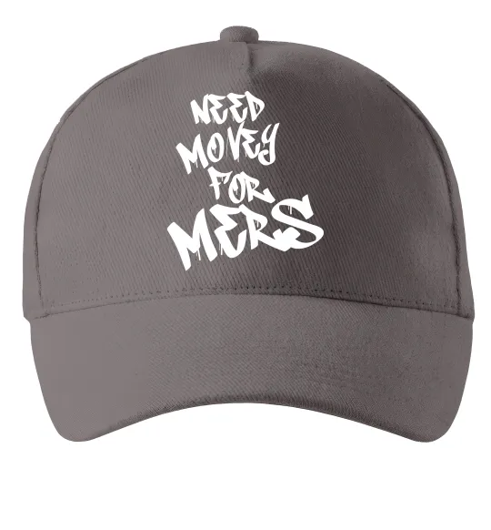 Кепка Need money for Mers Серый фото