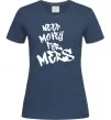 Женская футболка Need money for Mers Темно-синий фото