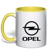 Чашка с цветной ручкой Opel Лимонный фото