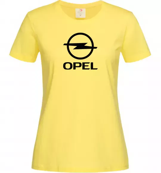 Женская футболка Opel Лимонный фото