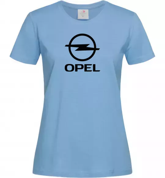 Женская футболка Opel Голубой фото