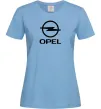 Женская футболка Opel Голубой фото
