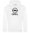 Мужская толстовка (худи) Opel Белый фото