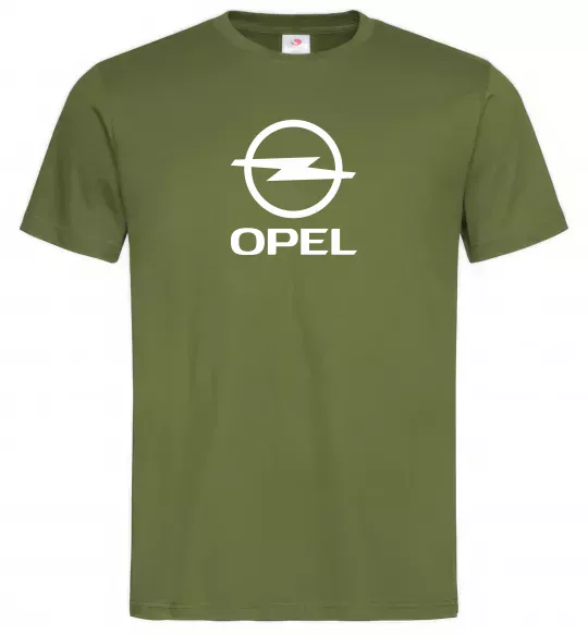 Мужская футболка Opel Оливковый фото