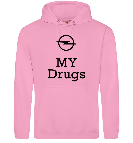 Женская толстовка (худи) Opel my drugs Розовый фото