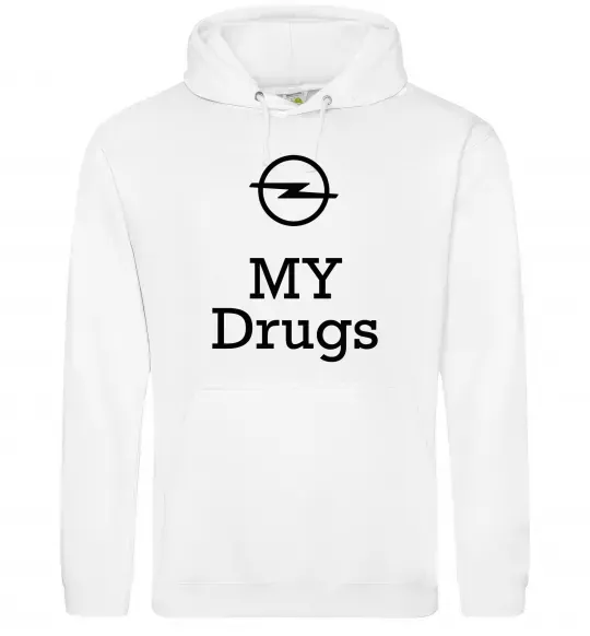 Жіноча толстовка (худі) Opel my drugs Білий фото