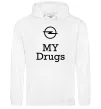 Жіноча толстовка (худі) Opel my drugs Білий фото