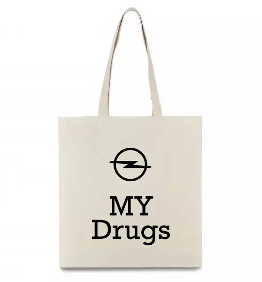 Эко-сумка Opel my drugs Бежевый фото