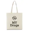 Эко-сумка Opel my drugs Бежевый фото