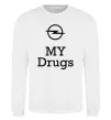 Світшот Opel my drugs Білий фото