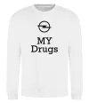 Світшот Opel my drugs Білий фото