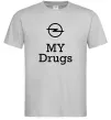 Чоловіча футболка Opel my drugs Сірий фото