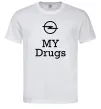 Чоловіча футболка Opel my drugs Білий фото
