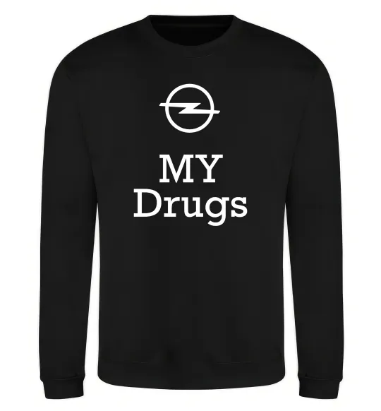Світшот Opel my drugs Чорний фото