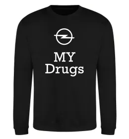 Свитшот Opel my drugs Черный фото