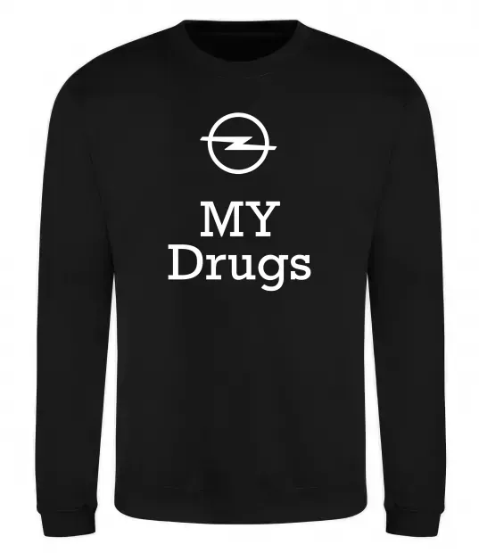Світшот Opel my drugs Чорний фото