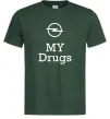 Чоловіча футболка Opel my drugs Темно-зелений фото
