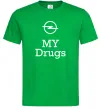Чоловіча футболка Opel my drugs Зелений фото