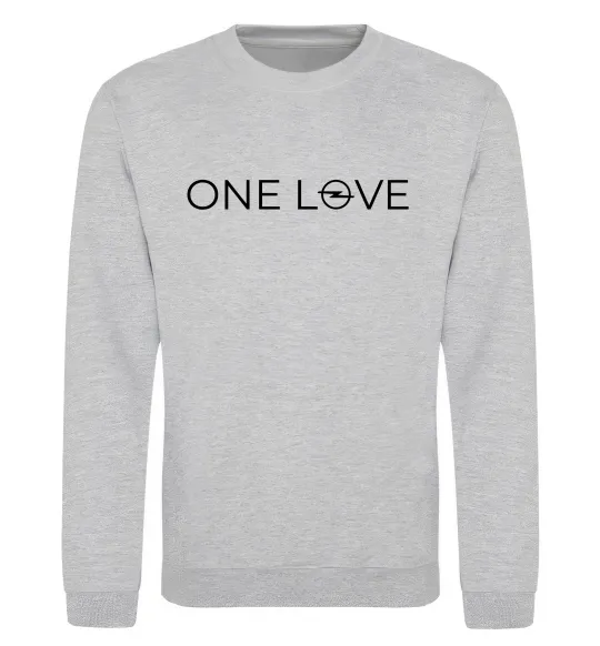 Свитшот Opel one love Серый меланж фото