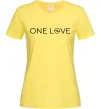 Женская футболка Opel one love Лимонный фото