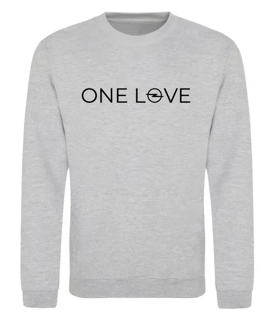 Свитшот Opel one love Серый меланж фото