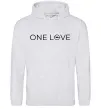 Мужская толстовка (худи) Opel one love Серый меланж фото