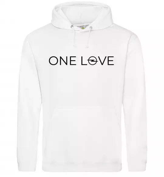 Жіноча толстовка (худі) Opel one love Білий фото