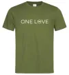 Чоловіча футболка Opel one love Оливковий фото