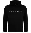 Мужская толстовка (худи) Opel one love Черный фото