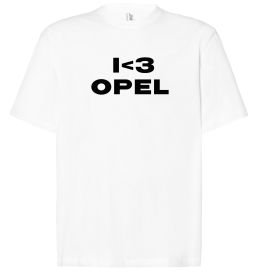 Футболка Оверсайз I <3 Opel